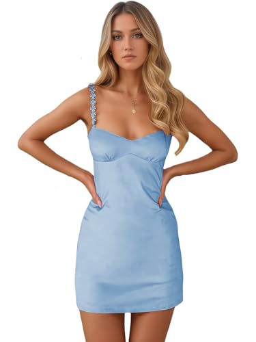 Satin Homecoming Dresses for Teens Short Spaghetti Straps Corset Cocktail Dress4