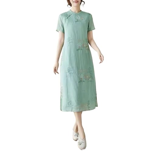 Robe brodée en coton pour vos sorties culturelles et promenades