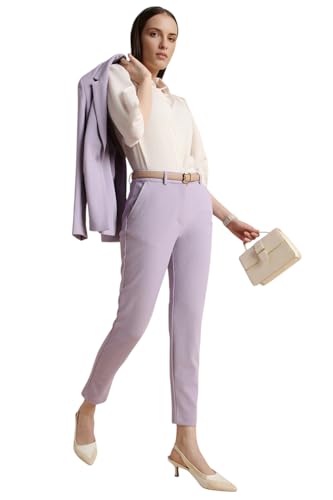 Image of Van Heusen Women High Rise Formal Regular Fit Comfort Trouser