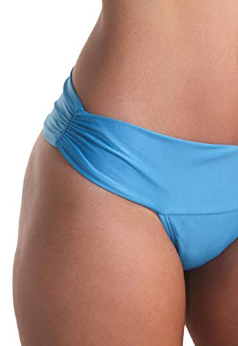 Calcinha Biquíni Avulso Cós Alto Orquídea - Azul Claro - P