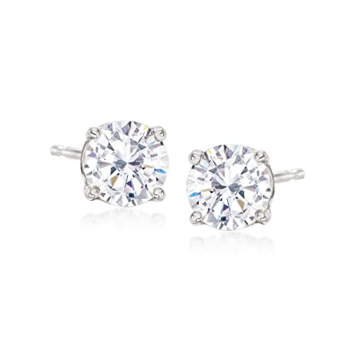 Ross-Simons 6.00 ct. t.w. CZ Jewelry Set: 3 Pairs Of Stud Earrings in Sterling Silver3