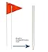 AGORA 6' Sports Agility Training Flags for Soccer, Football, & More - Set of 10