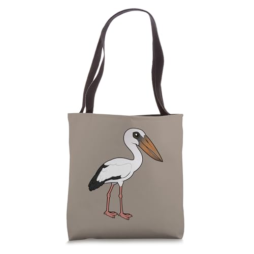 Cute Cartoon Asian Openbill Birdorable Stork Species Tote Bag