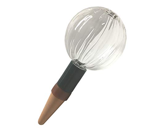 Blumat Hand Blown Glass Globes - Automatic Watering Stake with a Beautiful Look (Large Globe XL Adapter)