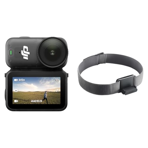 DJI Osmo Nano Running Combo (128GB) - 4K/60fps Small Wearable Vlogging Camera, 1/1.3″ Sensor, Hands-Free POVs, 143° Wide FOV, Lightweight Magnetic Design, Stabilization for Sports option