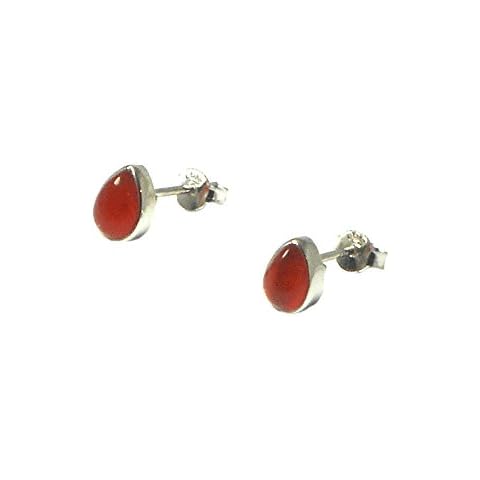 Art Gecko Handmade Carnelian Stud Earrings Cover