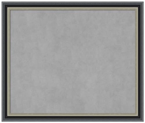 Amanti Art Black Framed Magnetic Board, 27x23, Modern Office Decor