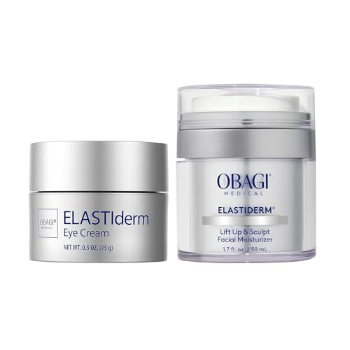 Obagi ELASTIderm Eye Cream & ELASTIderm Lift Up & Sculpt Facial Moisturizer Bundle – Visibly Firms & Sculpts Facial Contours with Peptides, & Reduces the Appearance of Fine Lines & Wrinkles