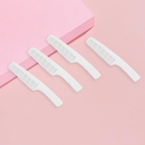 Image of Pack-50 Individually Wrapped Combs Disposable Combs Plastic Travel Comb Hair Combs for Hotel Shelter Homeless Charity Church Nursing White Comb Hotel Toiletries