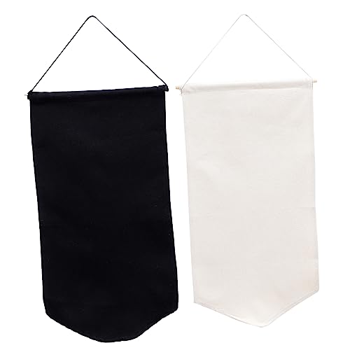 CONGARTENO 2個 バッジディスプレイペナント 収納省スペース 壁掛け装飾 ポリエステルコッ製 クラフト用 ブラック ベージュ