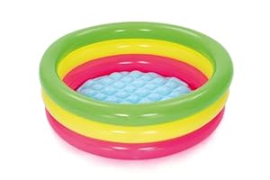 Piscine Gonflable Pataugeoire Ronde Arc-en-Ciel Bestway 51128 (Occasion Très Bon)
