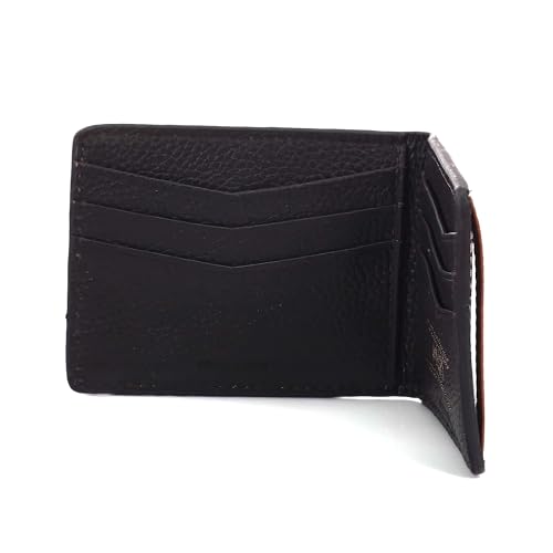 ARIAT Men's Floral Embossed Bifold Money Clip Wallet3