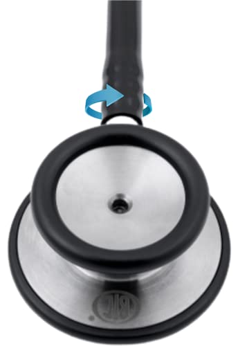 Estetoscópio Adulto Duplo Inox Eternity Es1501 BIC Preto - Ideal enfermagem e estudantes