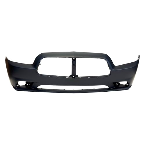 Image of FitParts Compatible with Dodge Charger 2011-2014 Front Bumper Cover | CAPA Certified, Primed, With Fog Light Holes, Ready to Paint, OEM 68092596AA, CH1000992