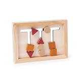 Xgdsnly Clasificador Geométrico Madera Forma Rectangular Clasificador Formas Madera Simple Juguete Educación Práctica Clasificación