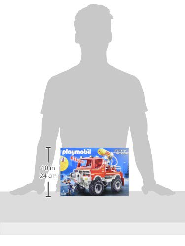 Playmobil 9466 City Action Fire Truck with Cable Winch and Foam Cannon, Fun Imaginative Role-Play - Image 3