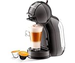 Krups Nescafé Dolce Gusto Mini Me Cafetière à capsules avec 15 bars de pression, capacité 0,8 l, boissons froides ou chaudes, Play&Select, Thermoblock, 35 types de café, noire, KP1238AS