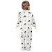Emelivor Brown Mushrooms Unisex Baby Newborn One-Piece Pajamas Long Sleeve Footed Pjs for Boys Girls Kids
