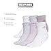 adidas Women's Ankle Socks, Athletic Cushioned Quarter Fit, 6-Pack, Durable, Comfortable, Cooling, with Compression