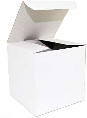 Gloss White Boxes use for Gifts Wedding Favor Candy Products Mugs 4x4x4 - 10 Boxes