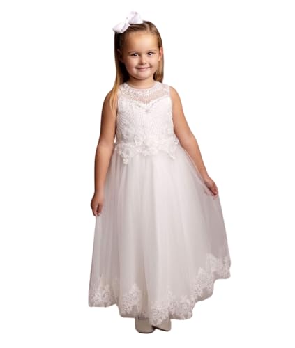 Robe de communion ivoire et tulle pour demoiselle d'honneur SIRRI