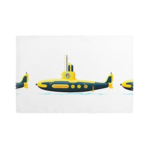 WHJSHOP - Juego de 6 manteles individuales para mesa de comedor, diseño de submarino amarillo, para hotel, banquete familiar | Ya disponible en tu tienda friki favorita! En mundofriki.es!
