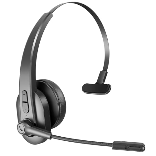 Image of Sarevile Wireless Headset with Microphone, Bluetooth Headset for Cell Phones, Computer, Zoom Skype Mettings, On Ear for Work