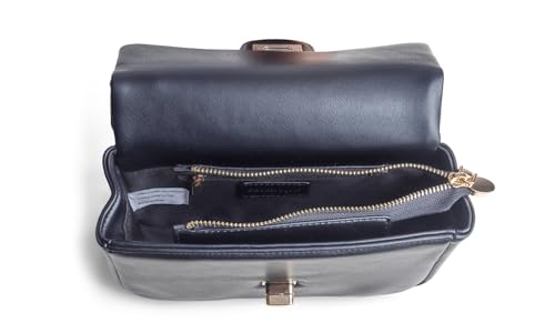 Image of FEVERSOLE Crossbody Bag Vegan Leather Women Retro Small Saddle Satchel Shoulder Bag Tote With Long Adjustable Strap