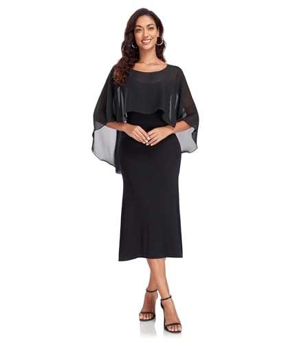 Pukguro Sheer Shawls and Wraps for Evening Dresses Chiffon Capes for Women Soft Wedding Cover Up