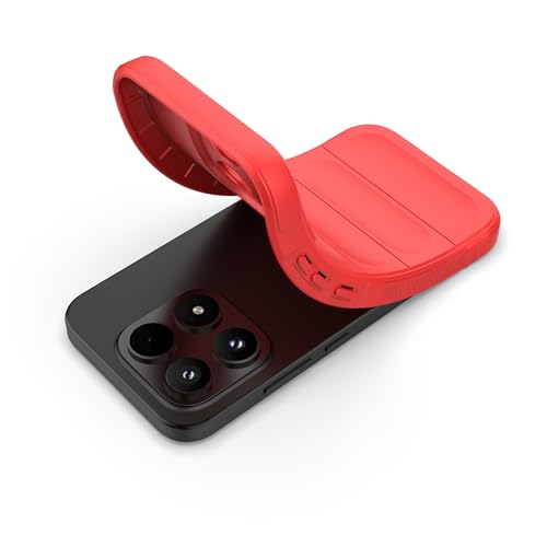 Image of for Xiaomi 17 Case Anti-Drop Soft TPU Rugged Phone Back Cover - Red