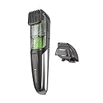 Remington Vacuum Beard Trimmer, 11 Setting Adjustable Length Comb (2-18mm), Vacuum Trimmer for Beard, Mustache, and…