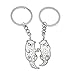 Saccgt 2 Pack Cute Animal Keychain Set Car Keychain Otters Key Holder Stainless Steel Bag Pendant Gift for and Couples Stainless Steel, As Pic Shows