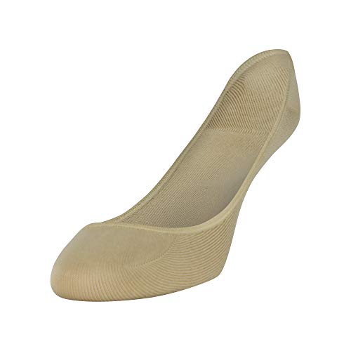 Image of PEDS Women's Essential Super Low Cut No Show Socks, 6 Pairs, Nude, Shoe Size: 5-10