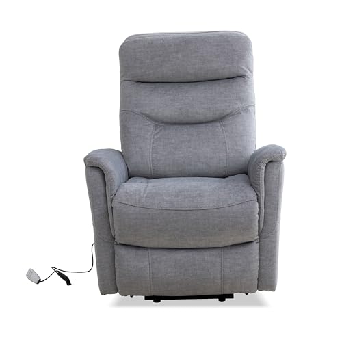 Sillón reclinable eléctrico plateado con cabecera articulada miniatura 6