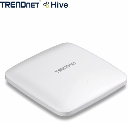 Image of TRENDnet AX1800 Dual Band WiFi 6 PoE+ Access Point, TEW-921DAP, 1201Mbps (5GHz) + 567Mbps (2.4Ghz), NDAA & TAA Compliant, MU-MIMO, Client Bridge, Supports up to WPA3 Encryption, White
