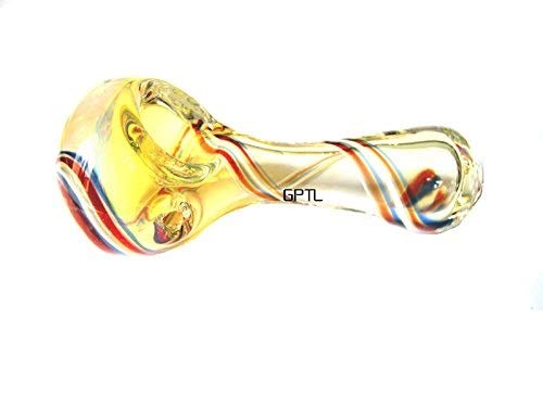 Handmade Glass Pipes for Smoking (Rainbow 9 cm)