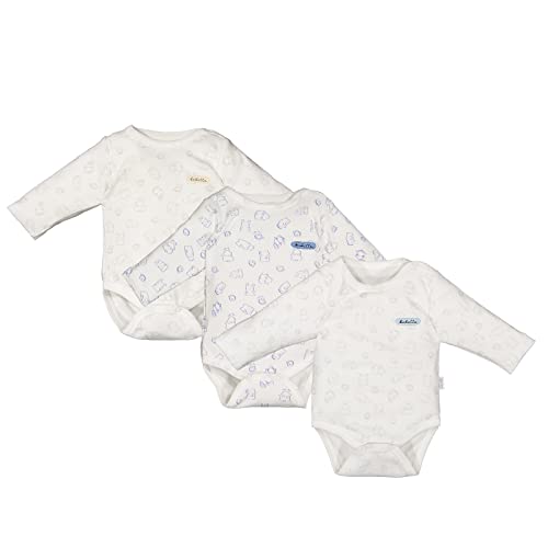 Image of Bebetto Baby and Kids Long Sleeve Unisex Infant Bodysuit pack of 2/3/4/6 -%100 cotton