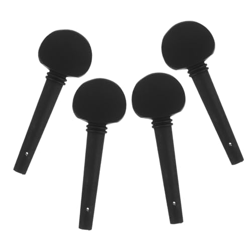 BESPORTBLE 4piezas Mango de Ébano para Violonchelo de Clavijas de Afinación Decorativas Accesorios de Imitación de Ébano para Violonchelo Uso para Mejor Sonido y Estabilidad