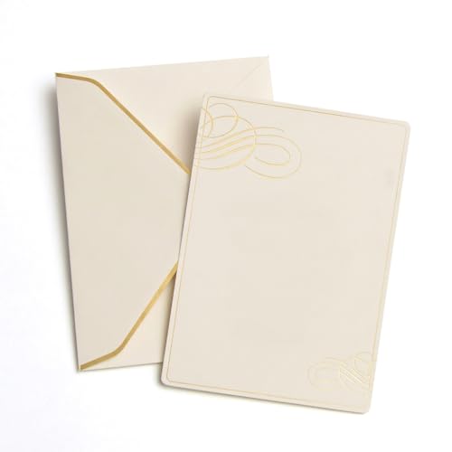Gartner Studios Gold Foil Swirl Wedding Invitation Kit, Print at Home...