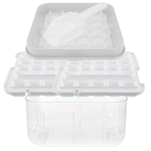 Molde para cubitos de hielo de silicona con tapa miniatura 1