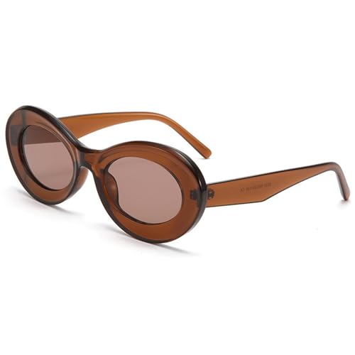 Oval Sunglasses Womens Men Fashion Trendy Sun glasses Retro Shades Oversized 90s Thick Shades Classic Sun Glasses N482