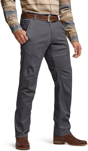 CQR Men's Motion Utility Casual Pants, Regular Fit Lightweight Work Pants, Water Resistant Outdoor Stretch Pants with Pockets