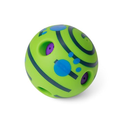 Yifugad Interactive Giggle Ball for Dog Squeaky Toy Keep Your Dog Happy All Day Ball Toys for Large Medium and Small Pet Cat Relieve Anxiety and Boredom (Green 3.46 Inch)