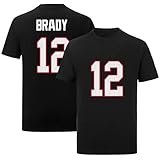 Tom Brady Black 12# for Mens/Womens/Kid Football T-Shirt No Brand/Logos 100% Cotton