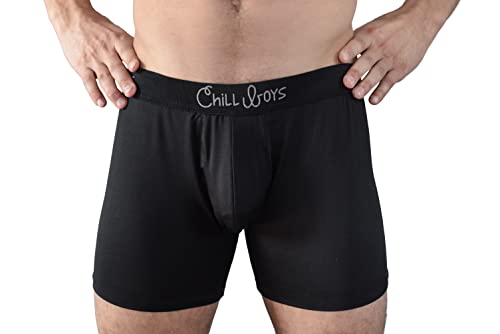 Chill Boys Men’s Boxer Briefs - Soft Stretch Moisture Wicking Mens Underwear. Quick Drying Performance Boxers