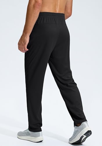 G Gradual Men's Sweatpants with Zipper Pockets Lightweight Mesh Athletic Pants for Men Open Bottom Workout Gym Running2
