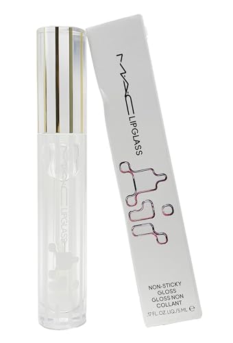 MAC Lipglass Air Non-sticky Gloss - 220 Zephyr (Clear) .17 Fl Oz / 5 ml