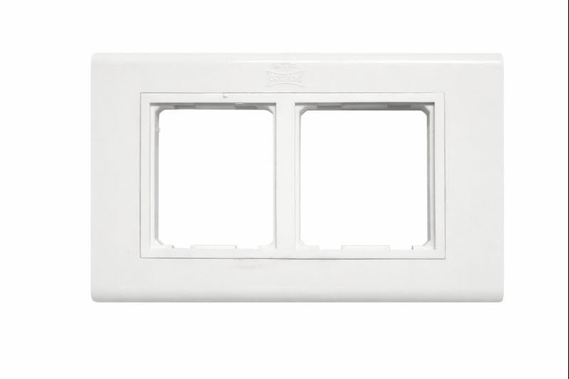 Wall Plate Switch Cover, White, 2 Gang, Modular Design-image-34