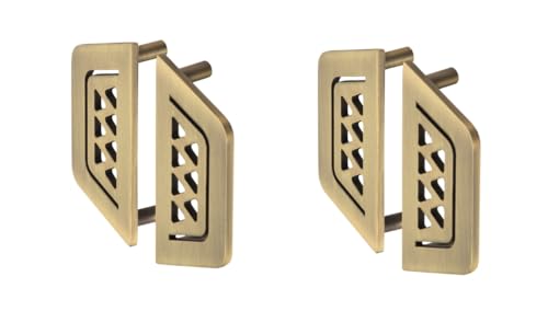Image of COMPASS Stainless Steel 7 Star Cabinet Knobs, Drawer Pulls, Knobs for Dresser Drawers, Drawer Knobs Handle, Kitchen Knobs (Antique Finish) Pack of 4 pcs