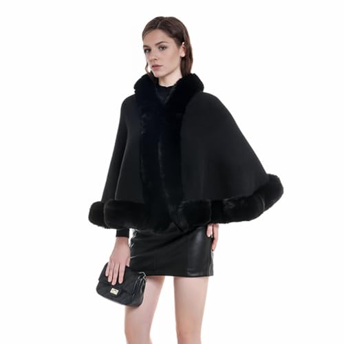 Women Faux Fur Shawl Wrap Bridal Fur Scarf Stole Evening Dresses Collar Cloak Cape